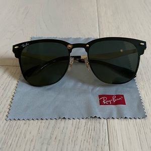 Black/Gold Ray-Ban Sunglasses w/ Case